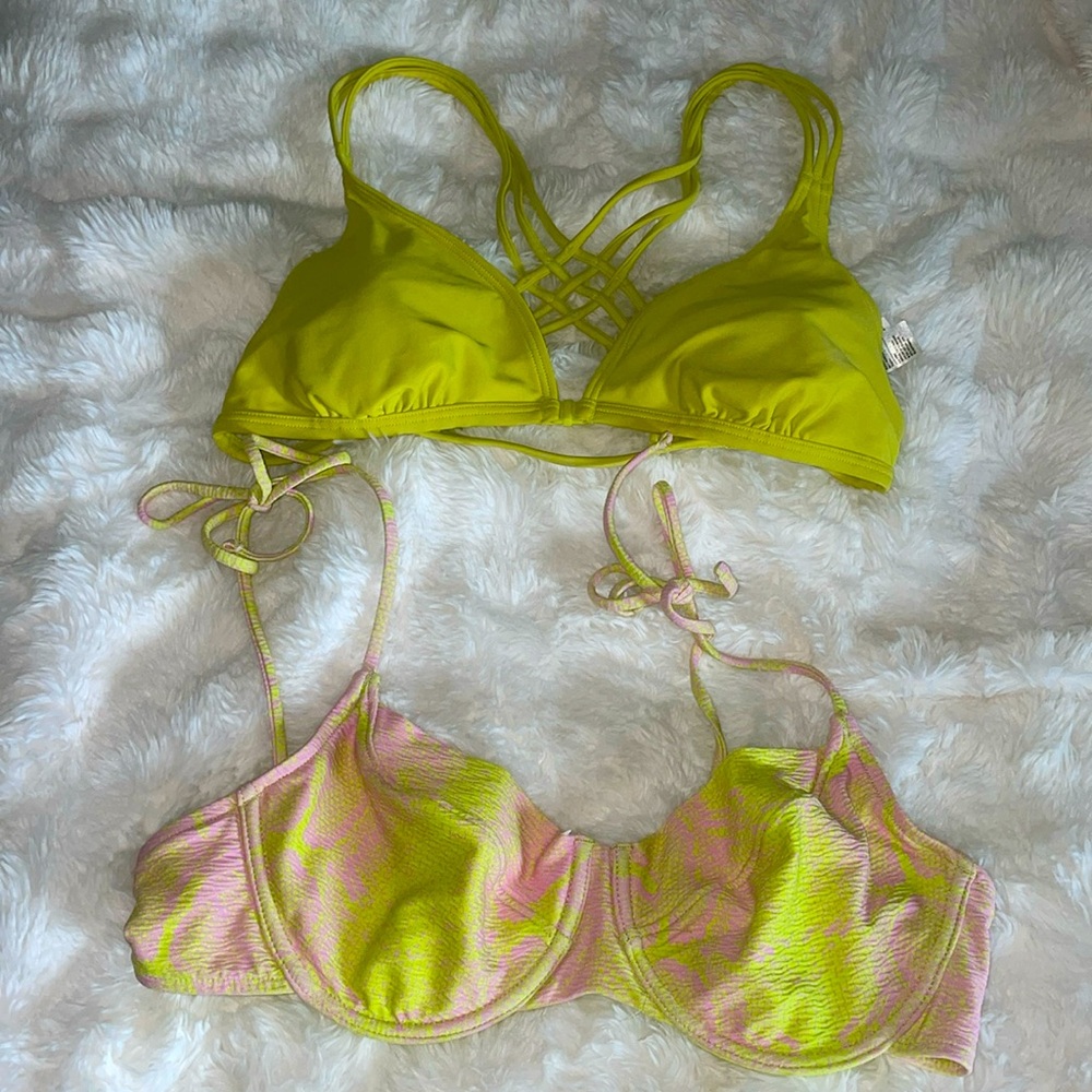 Victoria secret and old navy swim tops